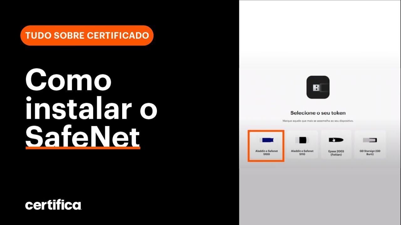 Safenet Install Como instalar o gerenciador SafeNet - YouTube