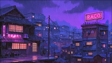 Moments of Rainy Nights 🌧️ 1980s and 90s Tokyo Town Ambience 🎵 Lofi Hip Hop Mix