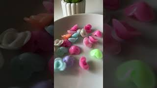 Cute Rose beads Mix pastel colors for Diy beading Jewelry.