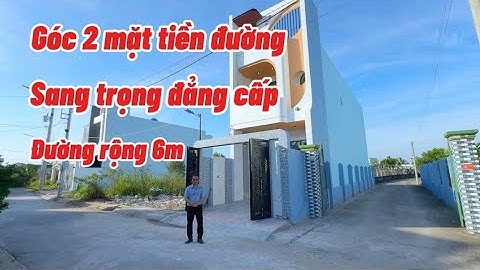 Căn góc 2 mặt tiền đường - diện tích 4,5 x 23m - tặng nội thất - đường rộng 6m