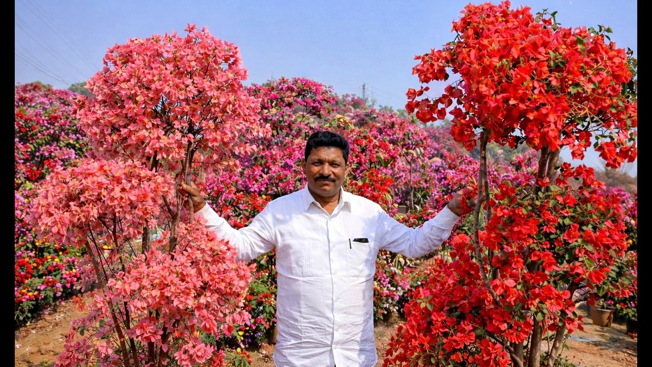 Rohtak बना Bougainvillea का हब! 🌸 हजारों पौधे, लोग लाइन लगाकर खरीद रहे हैं!