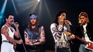 Michael Jackson, Freddie Mercury, Axl Rose, Kurt Cobain - Hit the Road (IA cover) Resimi