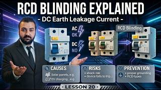 RCD Blinding Explained - DC Earth Leakage Current - Causes, Risks & Prevention - Lesson 20