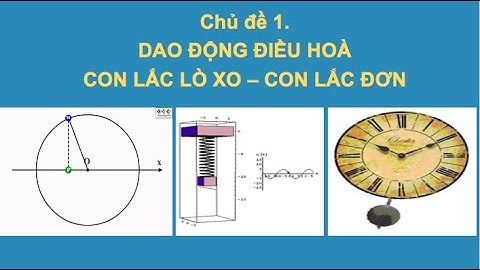 Chủ đề 1. Dao động Điều hoà - Con lắc lò xo - Con lắc đơn_Vật lí 12 cơ bản THPT