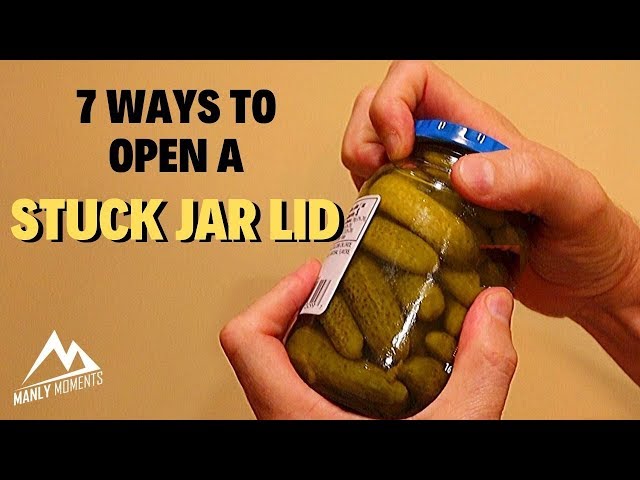 How to Open a Jar Lid that's Too Tight - 4 Hacks - The DIY Lighthouse