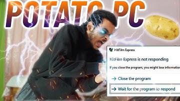 Editing on a low spec PC be like