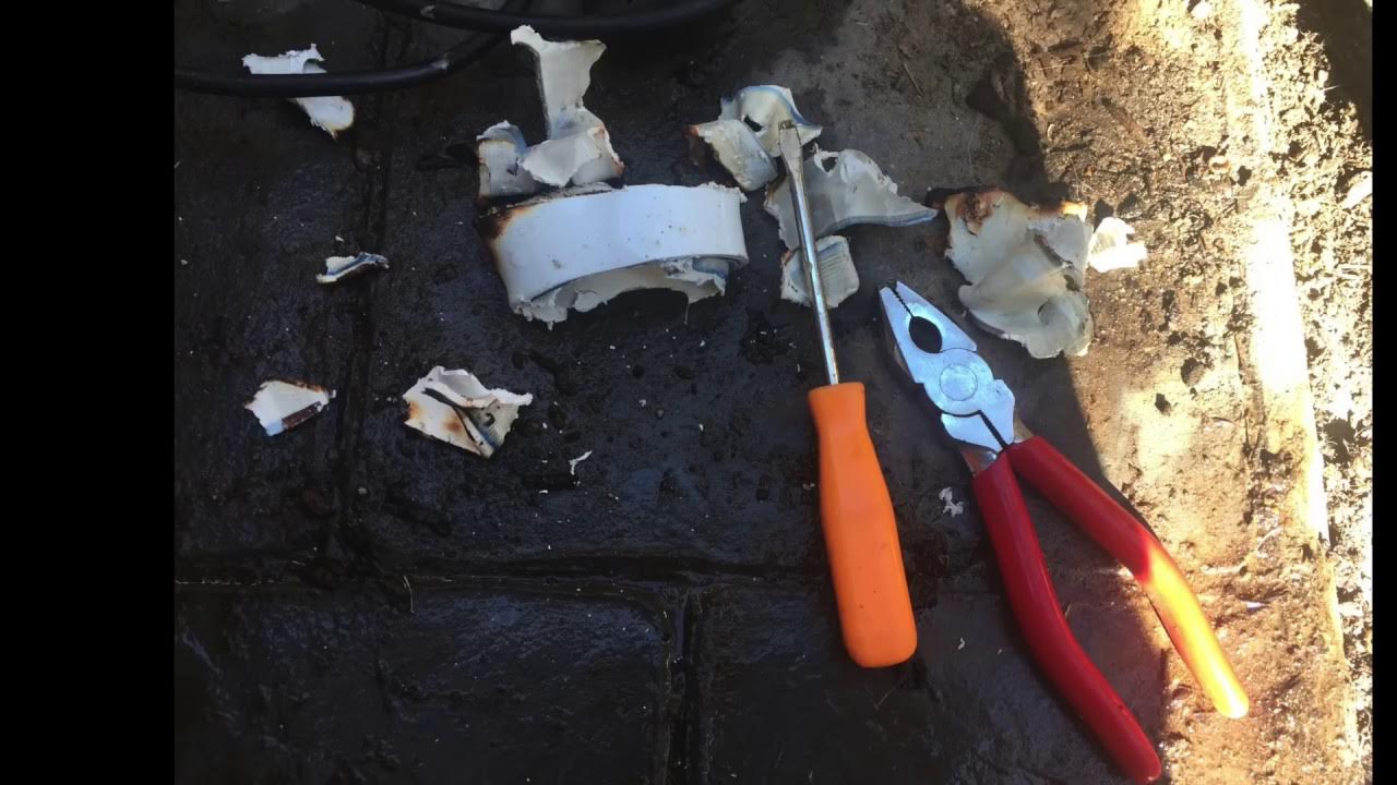 How to remove unglue PVC pipe from fitting. Heat burn out pool Spa