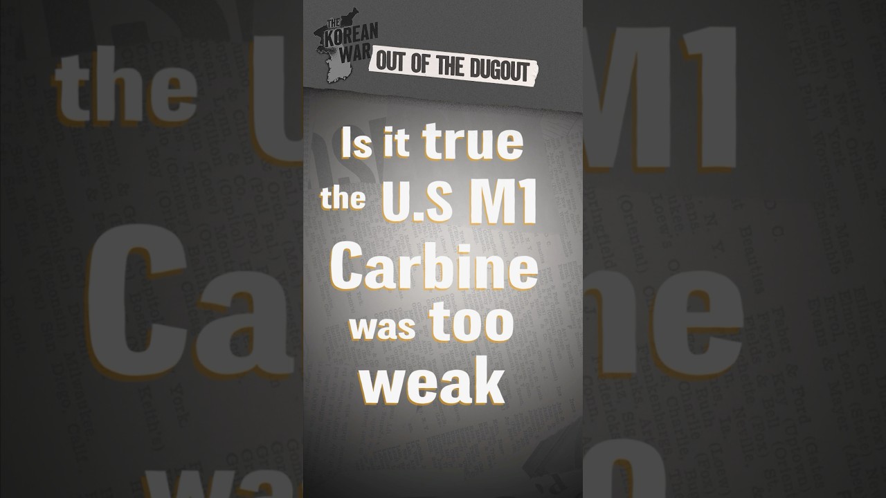 Was the M1 Carbine Too Weak in Korea’s Harsh Winter? #OOTD #shorts