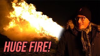 BIGGEST BONFIRE I'VE EVER SEEN! screenshot 5