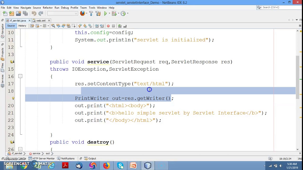 5 Servlet Interface - YouTube