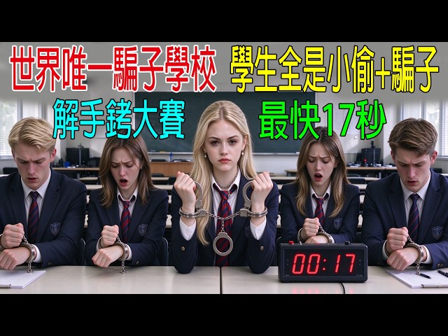 世界唯一騙子學校，學生全是小偷+騙子，【解手銬大赛】最快只需17秒！