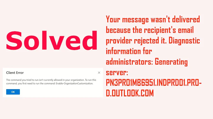 How to fix your message wasn t delivered because the recipient's email provider rejected it(new)