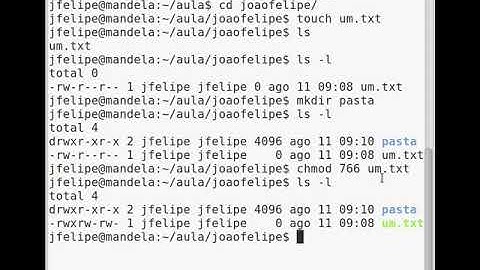 Aula prática permissões de arquivo no Linux