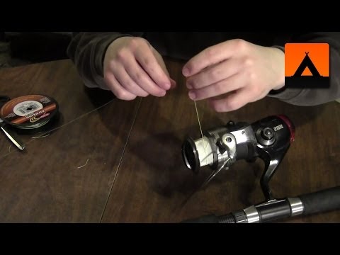 How to spool braided line on a spinning reel 