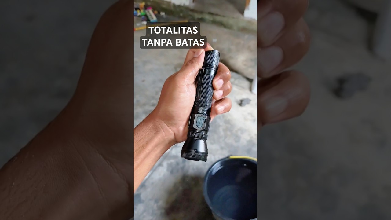 TOTALITAS | Senter Taktikal siap Berpetualang Terang  2300 Lm 