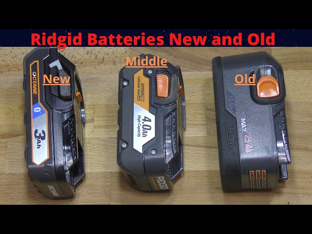 Ridgid Battery Evolution Ni Cad to Lithium Bluetooth YouTube