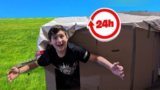 spending overnight in a box fort Mansion