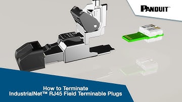 How to Terminate IndustrialNet™ RJ45 Field Terminable Plugs