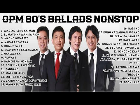 OPM 80'S Ballad Non-stop - Rey Valera, Marco Sison, Rico Puno, Nonoy Zuniga, Basil Valdez and more!