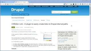 CKEditor Link | Drupal 7