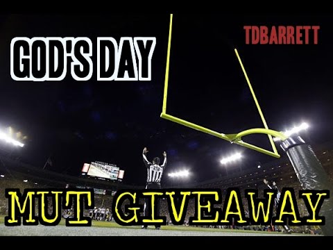 Gods Day MUT Giveaway! Giveaway Every Week For Madden 15 Ultimate Team