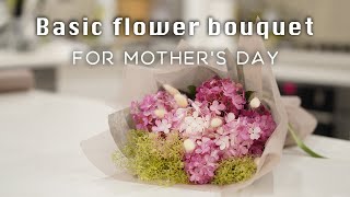 Basic flower bouquet for Mother&#39;s Day | Tutorials for beginners | Stay home project