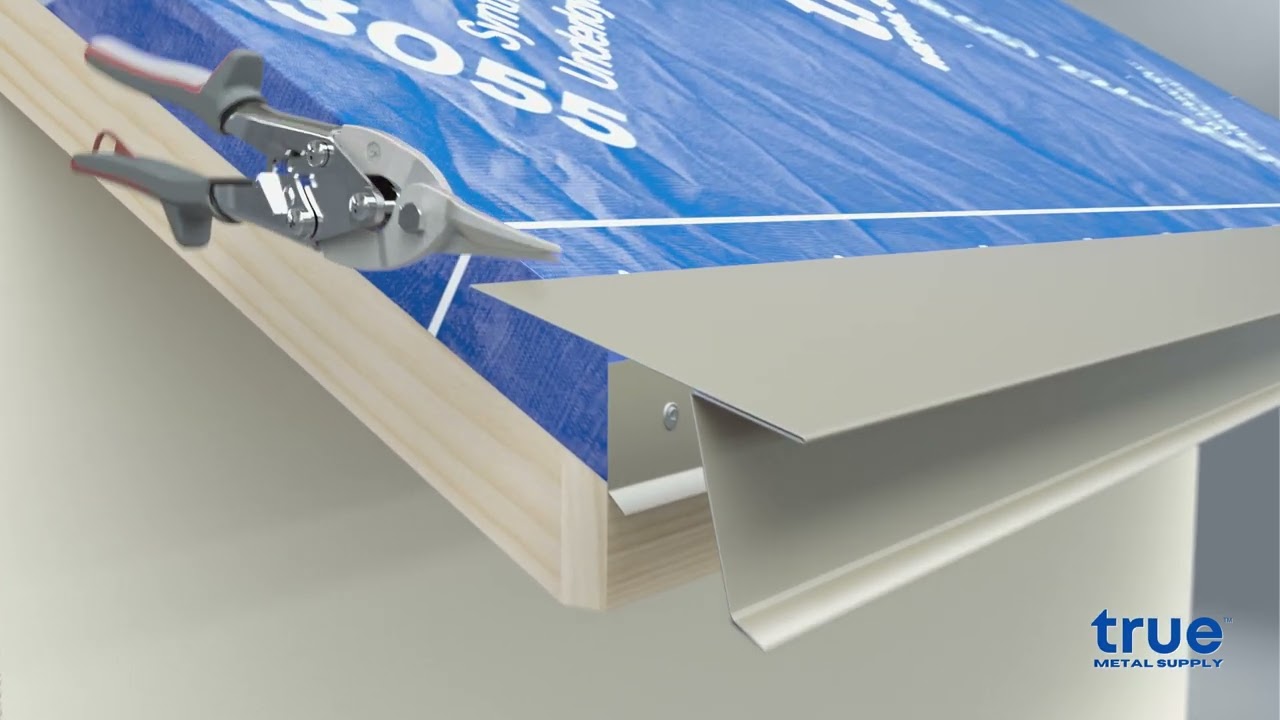How to Install Extended Eave Drip Edge for a Standing Seam Metal Roof