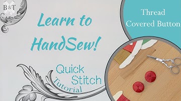 Learn to Hand Sew: Thread Covered Button