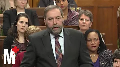 Right now in #QP: Mulcair and Harper argue about spy agency oversight