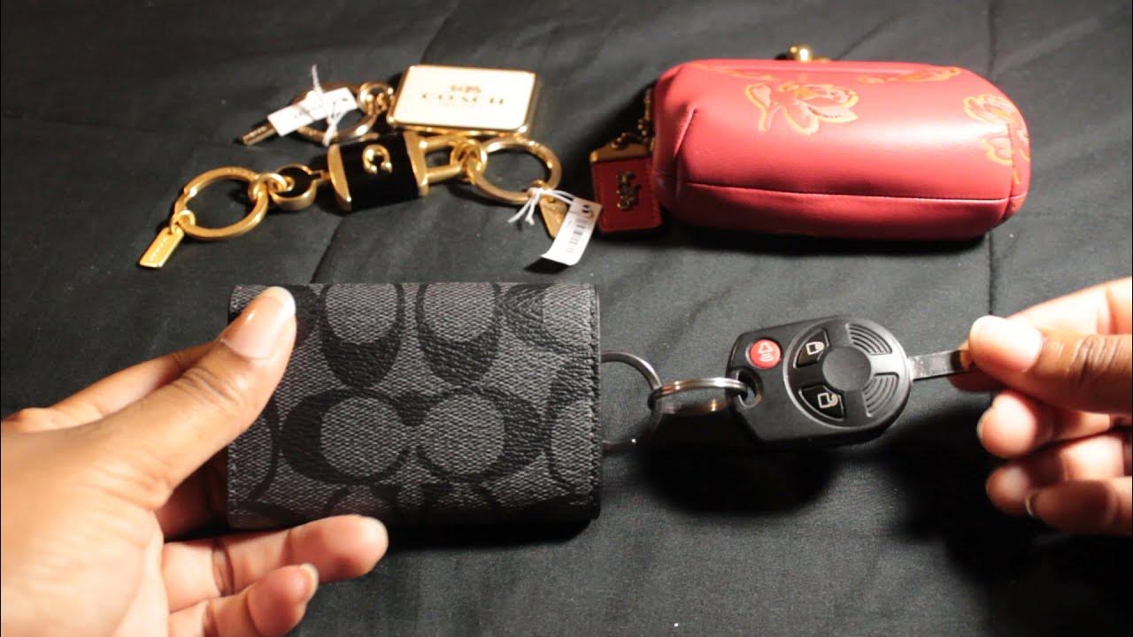 Set of 2 Coach Signature Key Chain/ Coach Card Holder/ Coach 