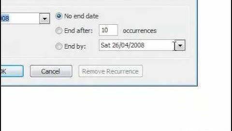 How to schedule a recurring appointment in your calendar