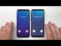 Samsung Galaxy S8 vs Galaxy S9 Vibration Only Incoming Call at the Same Time