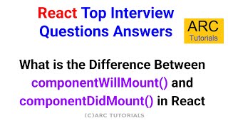 ComponentWillMount vs ComponentDidMount: The React Interview Guide (2026)