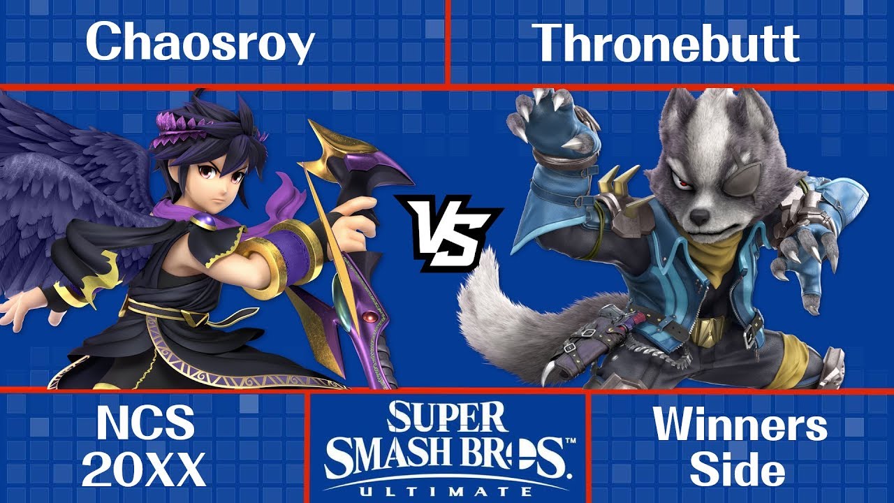 NCS 20XX - Chaosroy (Dark Pit) vs Thronebutt (Wolf, Bowser) - Ultimate Singles
