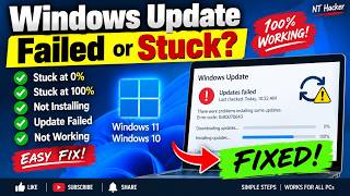 Windows Update Failed or Stuck Fix Windows 11/10 Update Problems