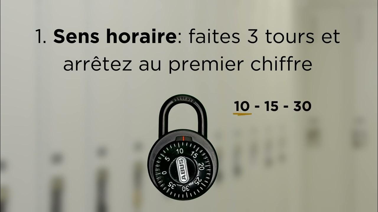 Comment ouvrir un cadenas à combinaison Master Lock 