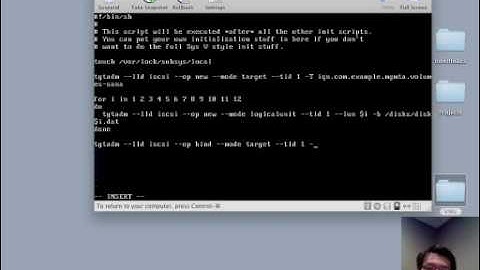 Create an iSCSI target in Oracle OEL RedHat 5.4 tgtadm