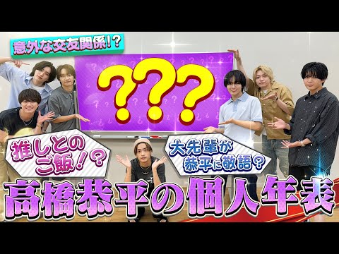 なにわ男子 高橋恭平の25年間年表 ひらがな多めで優しい年表ですwww