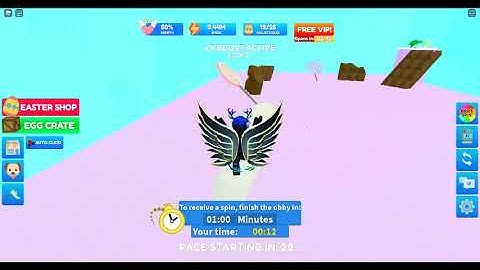 Doing the adventure obby in speed run simulator Roblox (medium)