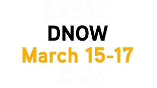 Break The Box (DNOW 2019 Promo Video)