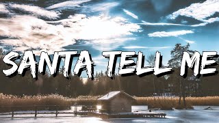 Ariana Grande - Santa Tell Me (Lyrics) [4k]