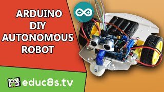 Arduino autonomous Robot Project: A DIY obstacle avoiding robot using an SG90 servo