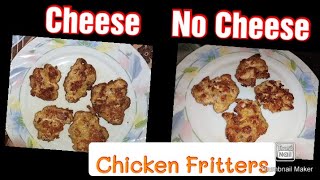 How to make Chicken Fritters Cheesy / without Cheese_Must try this Chicken patties @Muzna's Kitchen