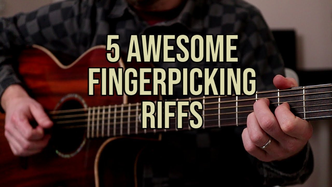 Learn 5 Awesome Fingerstyle Acoustic Riffs! (Radiohead, The Police