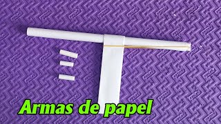 Como fazer uma pistolas de papel que si dispara, Origami armas de papel