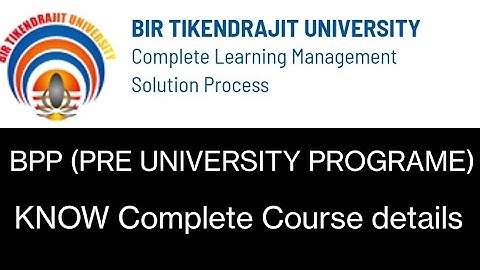 BPP(BACHELOR Preparatory Program) PRE UNIVERSITY PROGRAM from IGNOU