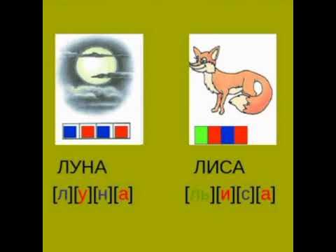 Звуковой Анализ Слов "Лиса" И"Луна" Разработчик Новикова Е.А - YouTube