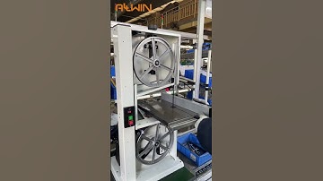 Assembly line for the Allwin (BS1001) 10-inch wood cutting Band Saw with flexible LED light 🤩