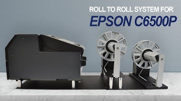 Label rewinder and label unwinder for EPSON C6500P Inkjet Label Printer