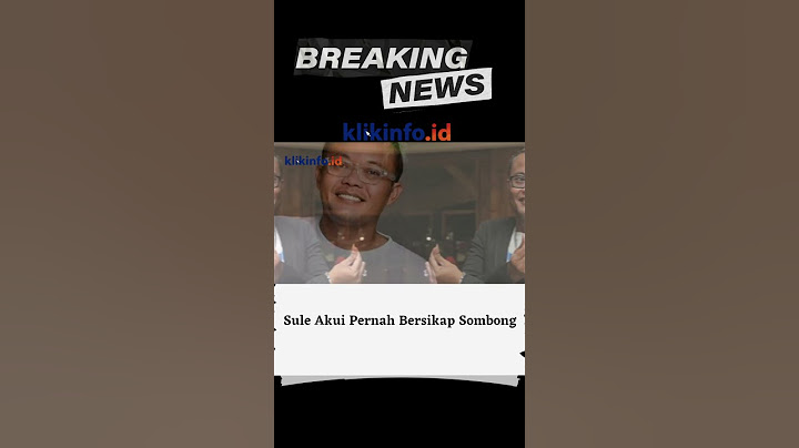 Sule Akui Pernah Bersikap Sombong